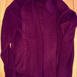 Burgundy cardigan